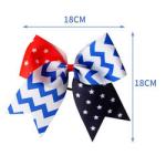 Ribbon diy custom wholesale American National Day bow hair accessories