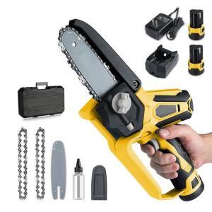 Quality 24V 18m/S Cordless Brushless Portable Chain Saw Rechargeable For Wood Cutting wholesale