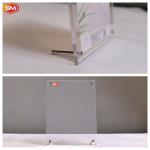 A5 A6 Acrylic Photo Frame Stand Plexiglass Artwork Poster Display Metal Screw