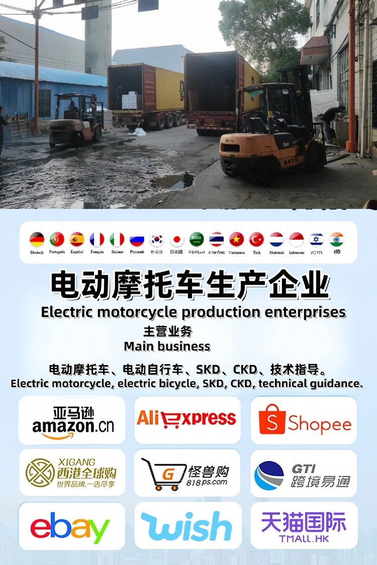 Hot sales in Central Asia! Tieniu electric motorcycle, with its distinctive appearance, powerful performance and long battery life, is the favorite of