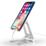 COMER Mobile phone tablet support Smartphone holders Aluminum desk stand double