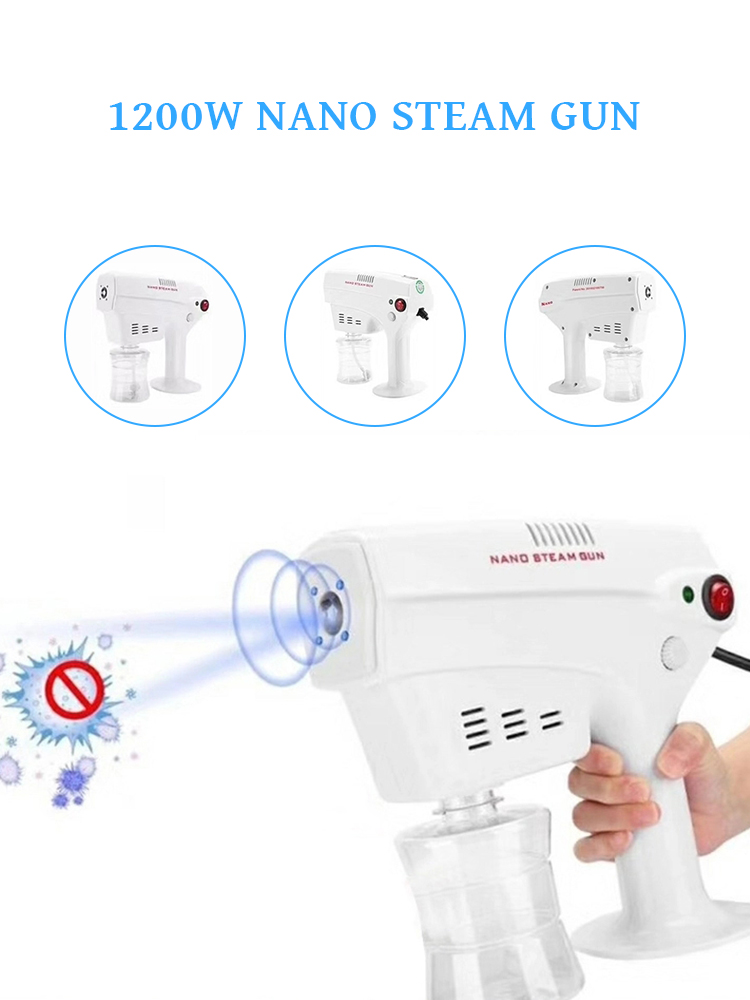 Intelligent Ultraviolet Nano Atomization White Wired Electric Spray Gun for sanitizer