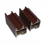 6063 Wood Finish Aluminium Profiles Heat Transfer Wood Grain Profiles