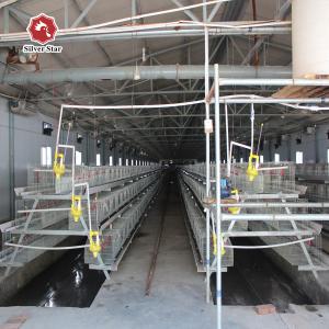 Quality 3 Tiers Eggs Chicken Cage 410mm Deep Egg Laying Chicken Coop wholesale