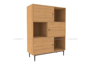 Quality BSCI 80cm Width MDF Storage Cabinet With 3 Doors wholesale