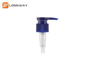 Quality Compact Plastic Pump Shampoo Dispenser , Cream / Shower Gel Pump Blue Color wholesale