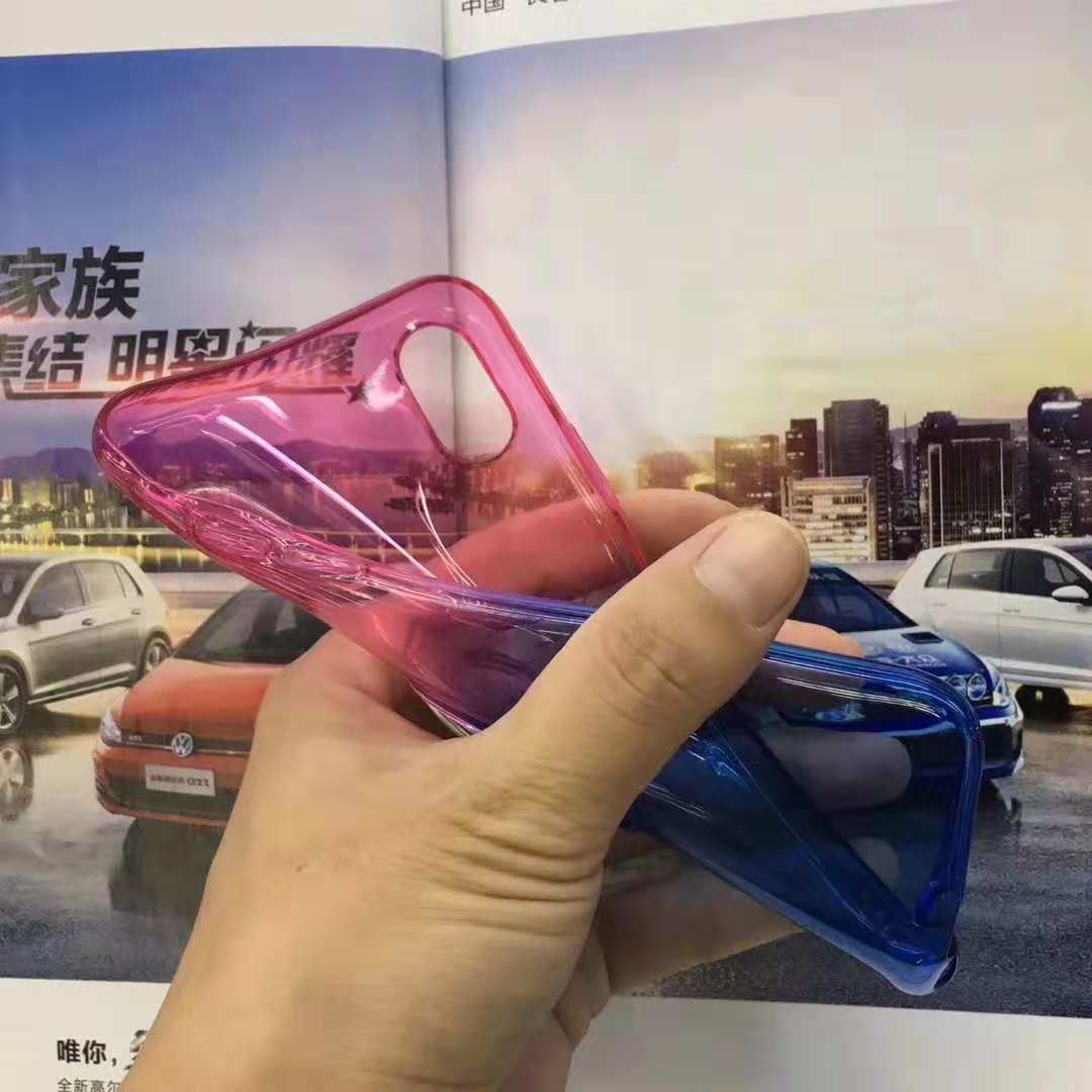 Double Color Gradient Ring Magnetic Car Mount Holder Soft TPU Case Back Cover For Vivo V7 V7PLUS Y83 X21 V9/Y85 NEX