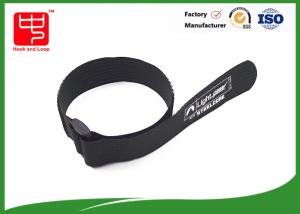 Quality Black strap one side sticky backed , 100% nylon cable ties with buckle wholesale