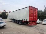 50t Curtain Side Van Open Light Cargo Semi Trailer Tread 1840mm