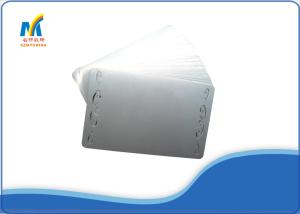 Quality Sublimation Metal Business Cards Blank With Sliver Butterfly Design wholesale