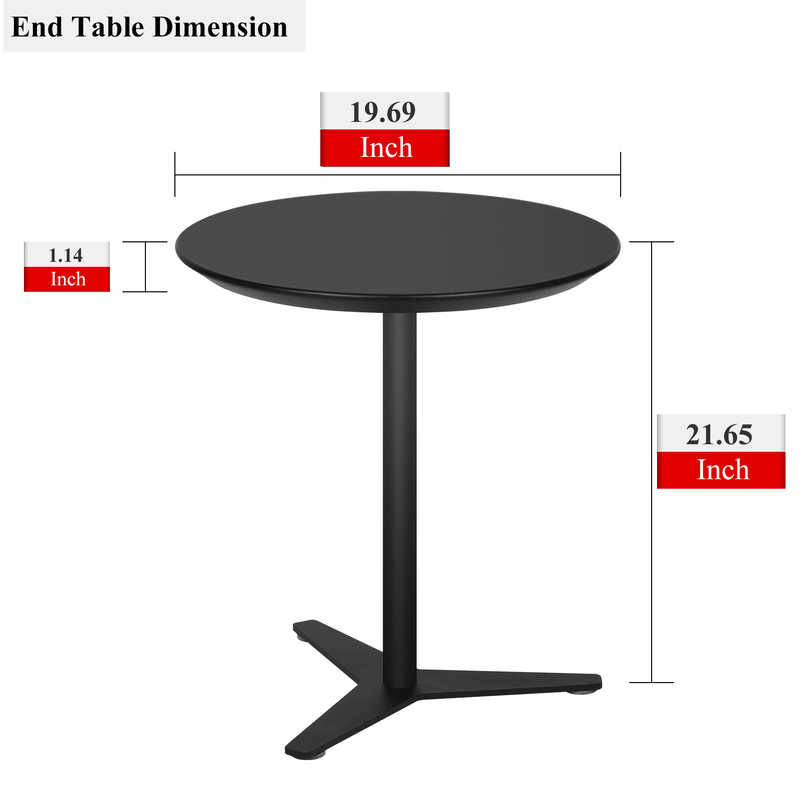 φ19.68x21.65H Livingroom End Table