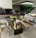 Polished Natural Stone Cosmic Gold Granite for Coffee Table and Countertops