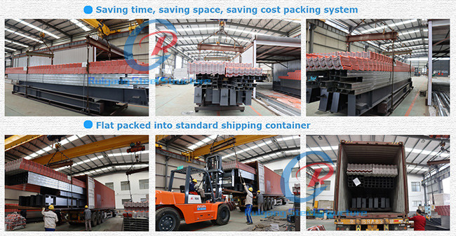 Portable Hangar Steel Frame Warehouse Construction Customized Lightweight Affordable