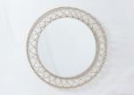Round Modern Wrought Handicraft Metal Wall Art Mirror