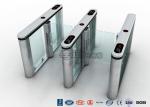 Fingerprint Pedestrian Swing Gate Turnstile RFID Card Reader Anti Pinch