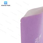 PE White Kraft Paper Plastic Composite Bag Gravure Printing 3 Side Seal Pouch