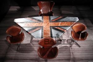 Quality antique aluminium trapezium coffee table/aluminium meeting table furniture wholesale