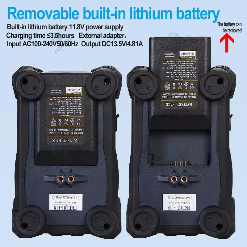 FTTH Welding Splicer Fiber Optic Fusion Splicer Kit With 7s Dark Blue Language 2 Languages Chinese/Endlish