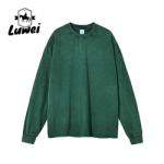 Oversized Heavyweight Cotton Hoodie Dropped Shoulder Embroidery Sweatshirt