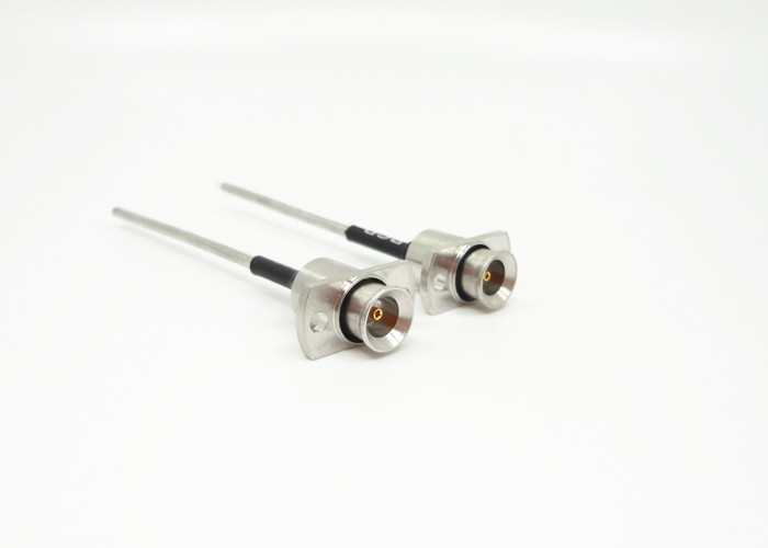 BMA Female 2 Holes Flange Mount RF Cable Assemblies for Cable .086