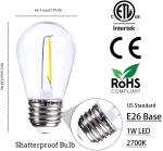 2700K E26 E27 S14 Filament Bulb LED Lights Vintage For Outdoor