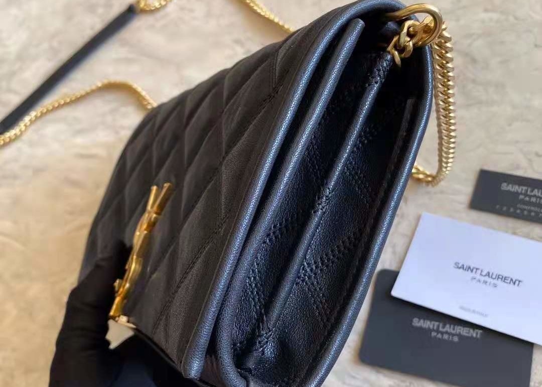 Rhomboid Checkered Crossbody Bag , Leather Chain Sling Bags For Girls