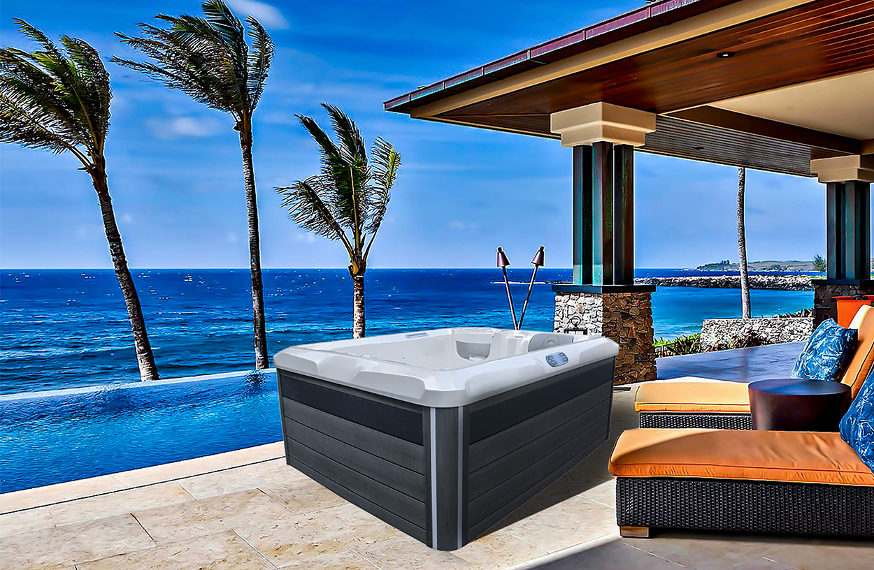 E-361S America Imported Aristetch Acrylic Outdoor Whirlpool Jacuzzzi Bath Tub for 3 Persons