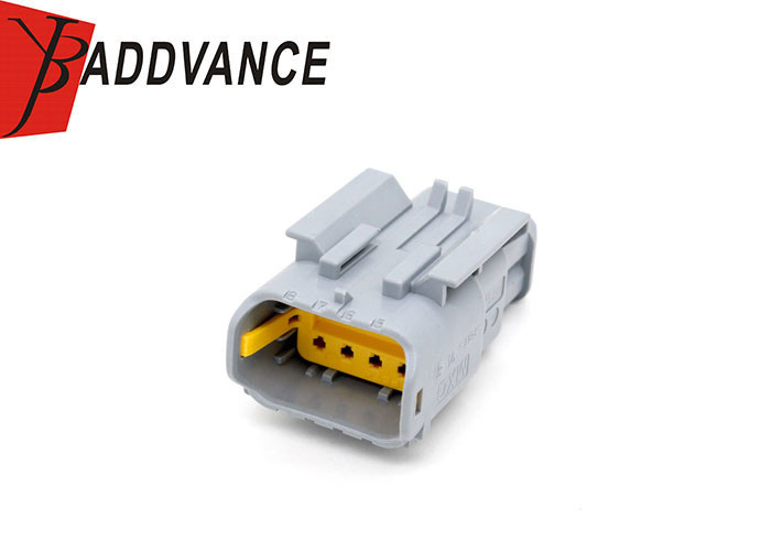 Automotive Pa66 Gf30 8 Pin Male Connector Gray Color