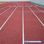Sound Proof Thickness 13mm Synthetic Sports Flooring Red Blue Green Colour
