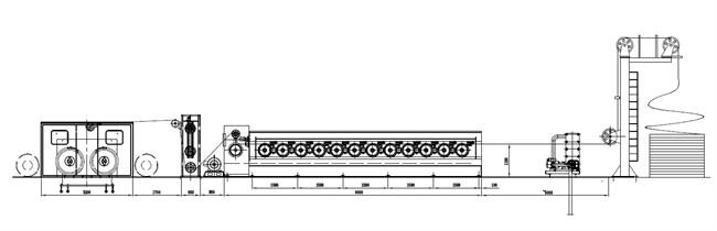 Horizontal Wire Drawing Equipment , Rod Breakdown Machine For Copper
