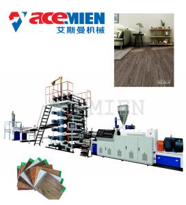 Quality High Output Plastic Floor Tile Machine , Floor Tiles Making Machine Click Vinyl wholesale