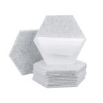 Self Adhesive Sound Absorbing Hexagon Acoustic Wall Panels Polyester Acoustic