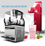 15+15L Commercial Slush Machine For Sale 220V/110V 500W With LCD Screen Touch