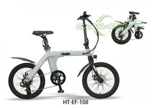 Quality Lightweight Electric Folding City Bike , 36V 10.4Ah Foldable E Bike Aluminum Alloy wholesale