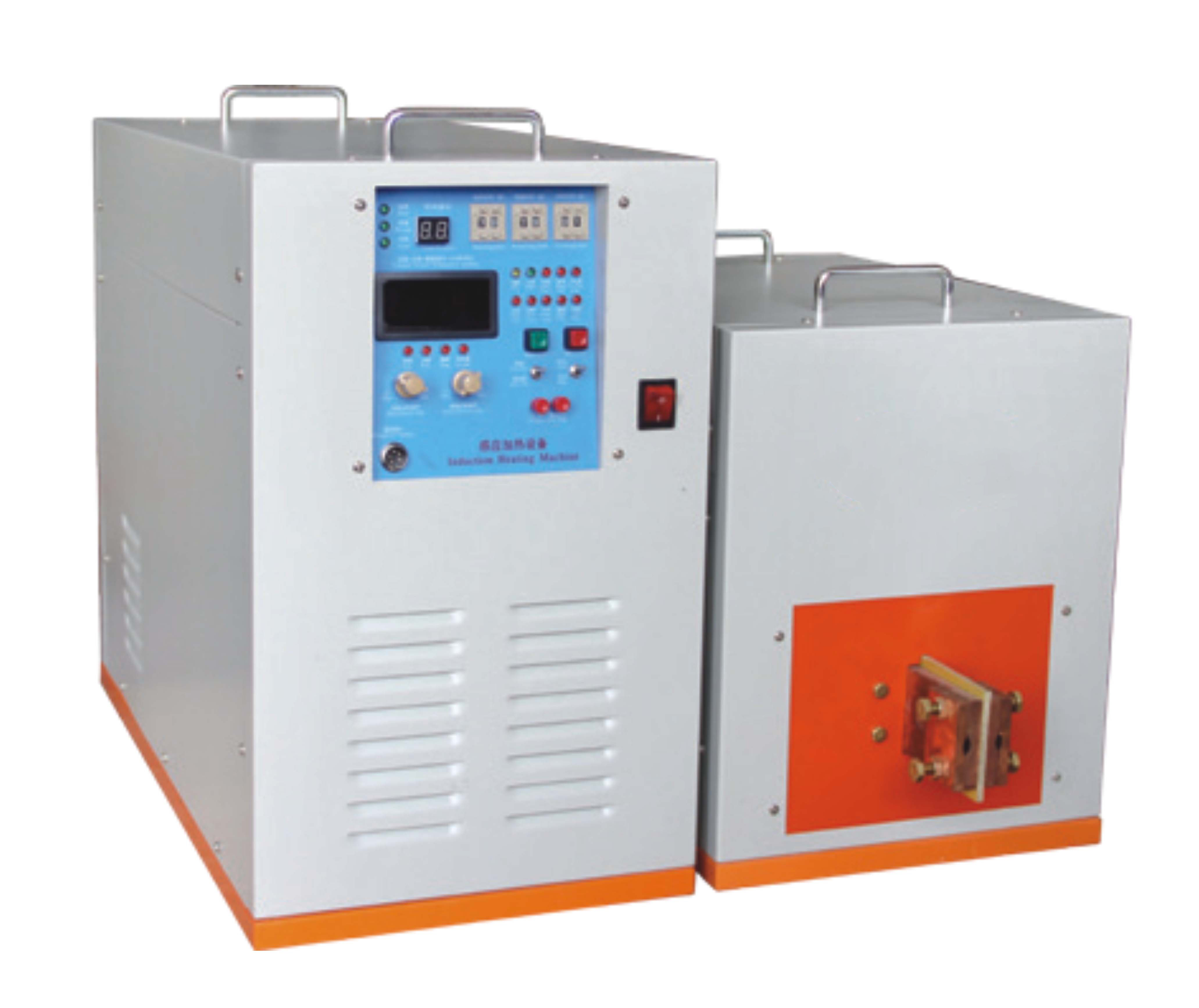 Horizontal Inductive Heater For Steel Parts Heat Treatment And Welding