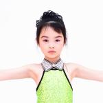 Fancy Polyester Lycra Girl Jazz Dance Dress With Rhinestones Choker Collar