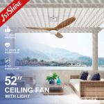 Outdoor Waterproof IP44 ABS Plastic Led Ceiling Fan Remote Control