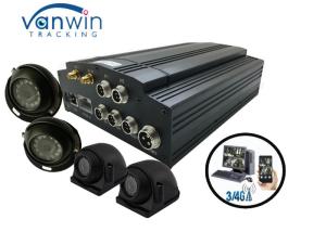 Quality HD HDD 4 Channel Mobile DVR 3G / 4G WIFI GPS G - sensor for Truck Bus Taxi Car wholesale