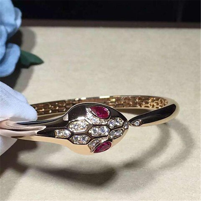 Luxury jewe factoryi diamond snake Bracelet 18k gold white gold yellow gold rose gold diamond Bracelet