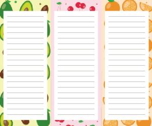 Quality Customized Fruit Magnetic Pad For Fridge Kitchen Food Planner wholesale