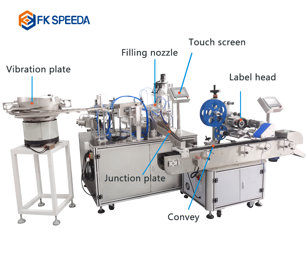 High Speed Automatic Biological Reagent Test Tube Filling Capping Machine for Results