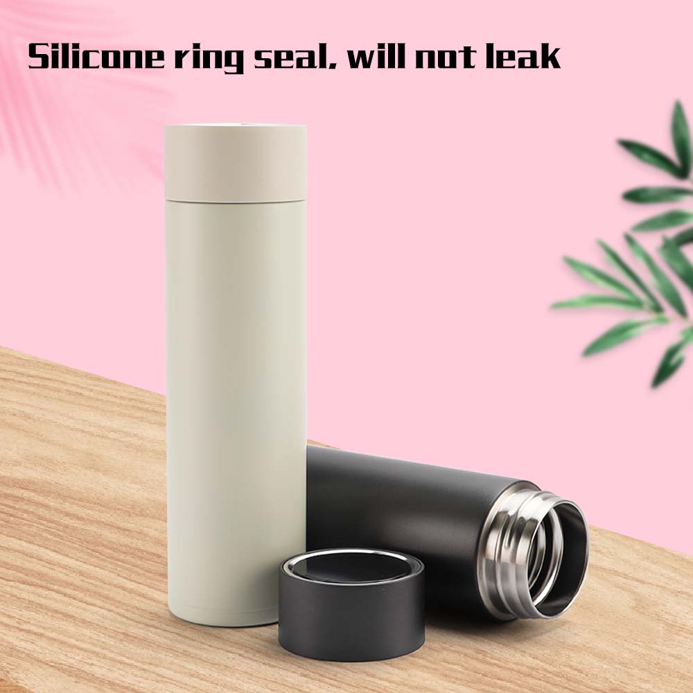 500ml Vacuum Insulated Stainless Steel Travel Mug Led Temperature Display Thermos Flask Smart Water Bottle