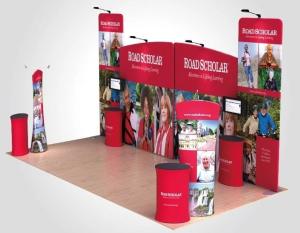 Quality Advertising trade show pop up banners , Wall tension fabric pop up display wholesale