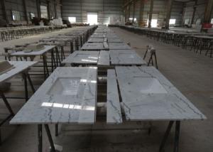 Quality Popular Statuario Marble Tiles , Modern White Marble Vanity Countertops wholesale