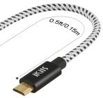 High Flexible 50mm Cotton Braided Sleeving HDMI Cable Sleeve