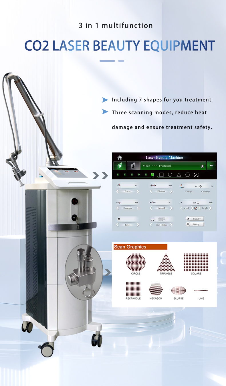 Carbon Dioxide Laser Fractional CO2 Machine For Skin Brightening And Tightening