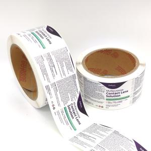 Quality Printed Package 30ml Bottle Adhesive Sticker Paper BOPP Laminate Sticker Paper wholesale