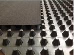 Black White Dimple Plastic Drainage Board For Roof Greening Waterproofing