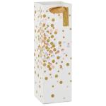 Luxury Paper Wine Bottle Gift Bag With Ribbon And Handle