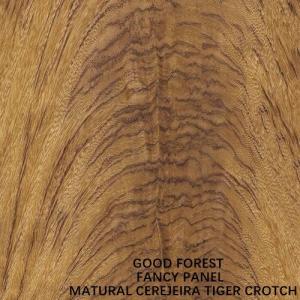 Quality Specially Cerejeira Tiger Crotch Wood Veneer 2440x1220 2745mm For Hotel wholesale